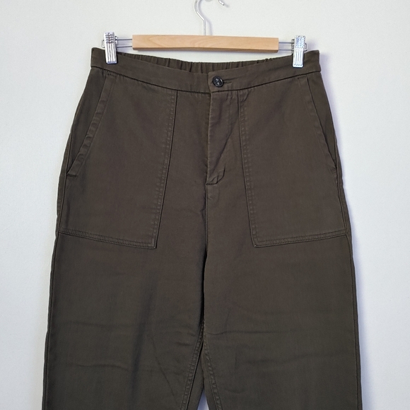 Roots Utility Pants French Terry Patch Pocket Ankle Length Size 8 - Picture 5 of 15